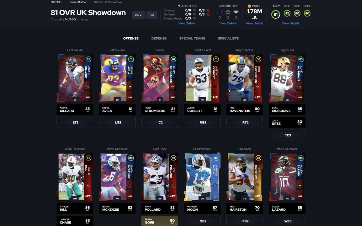 MUTdotGG's tweet photo. Are you building a team for the #UltimateKickoff H2H Event? If so, our Database and Lineup Builder makes sorting, filtering, and searching for players very easy. Try them out!

Database
https://t.co/UGYfkMCtHt
👆

Lineup Builder
https://t.co/guLQagfgOt
👆 https://t.co/KqvcWsuqgc