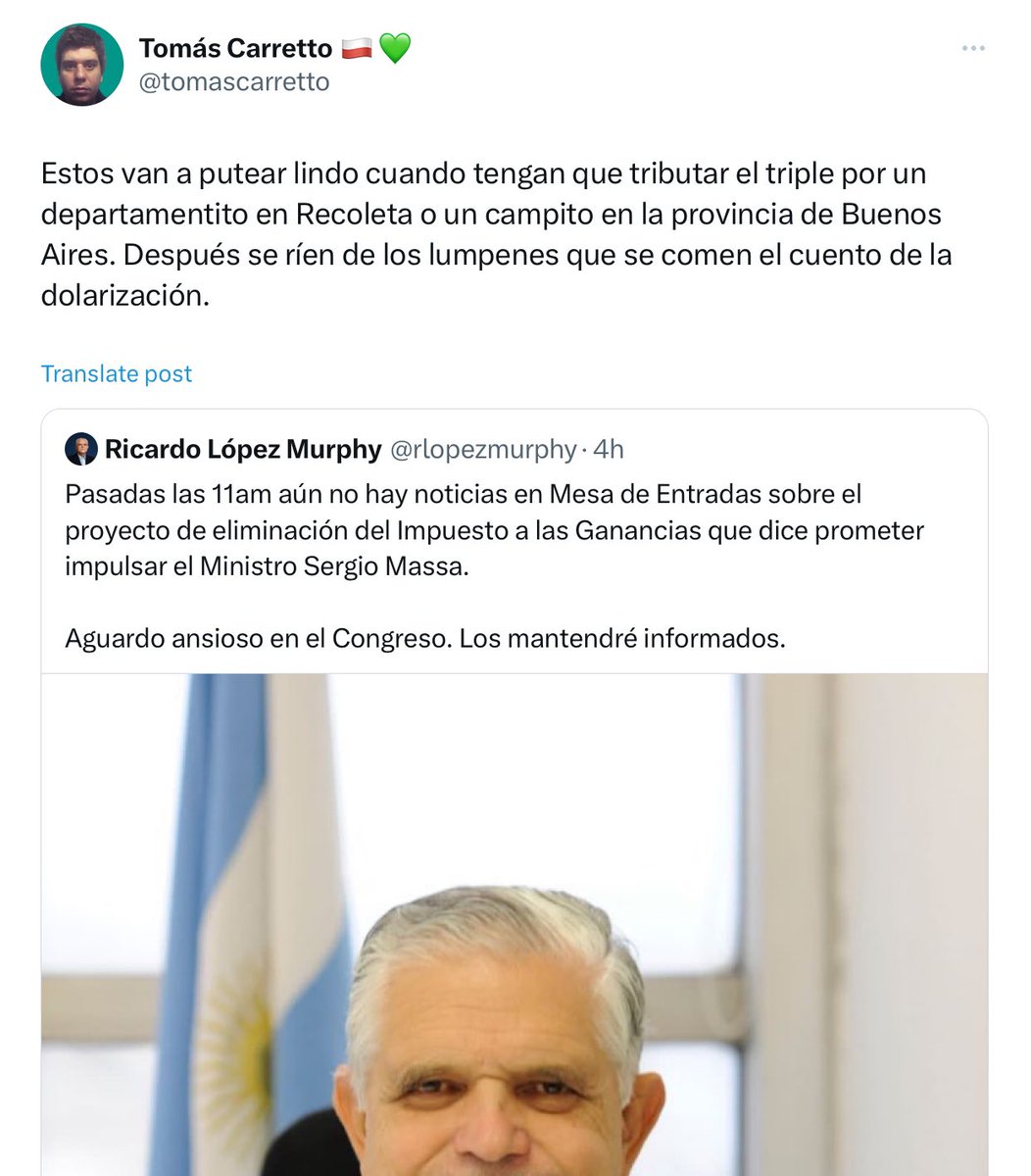 MabelPajarita's tweet photo. Tomás no dice que JxC intentó bajar Bienes Personales y los K les dieron vuelta la sesión y terminaron aumentando y extendiendo ese impuesto. Lo lograron xq una diputada de Lousteau estaba en Disney y un diputado de Larreta estaba en Alemania. https://t.co/YLOibhCVlo