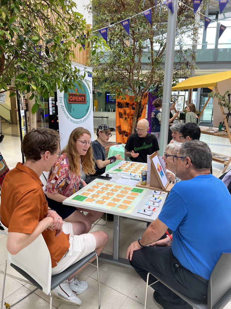 SabinaLeonelli's tweet image. Delighted with feedback from our Research Game at @BritishSciFest , join us tomorrow if you can! Games are such a great tool for public debate of the strange world of academic research institutions.. @RoseTrappes @pcastano @FTsiroukis @thanaelsheehan @UniExeterIDSAI