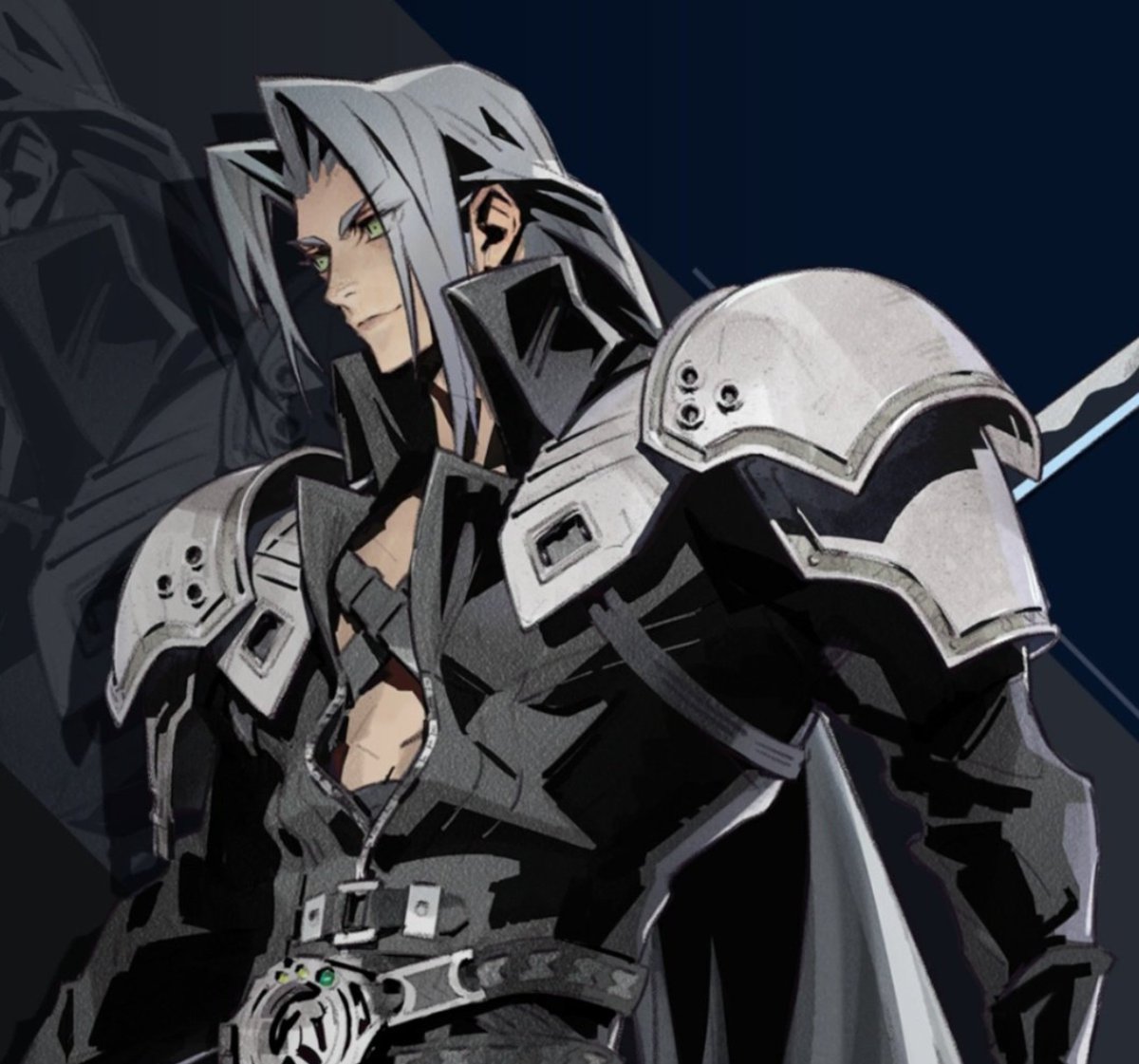 The Sephiroth and Young Sephiroth official art from FF7EC didn't