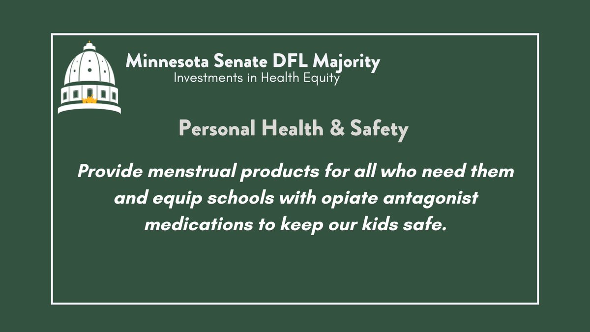 Basic hygiene products should be free at school. That’s why students fought for equity in our schools. Like paper towels and soap, menstrual products will now be free for students in MN. For community members who need it most, this will make a difference in quality of education