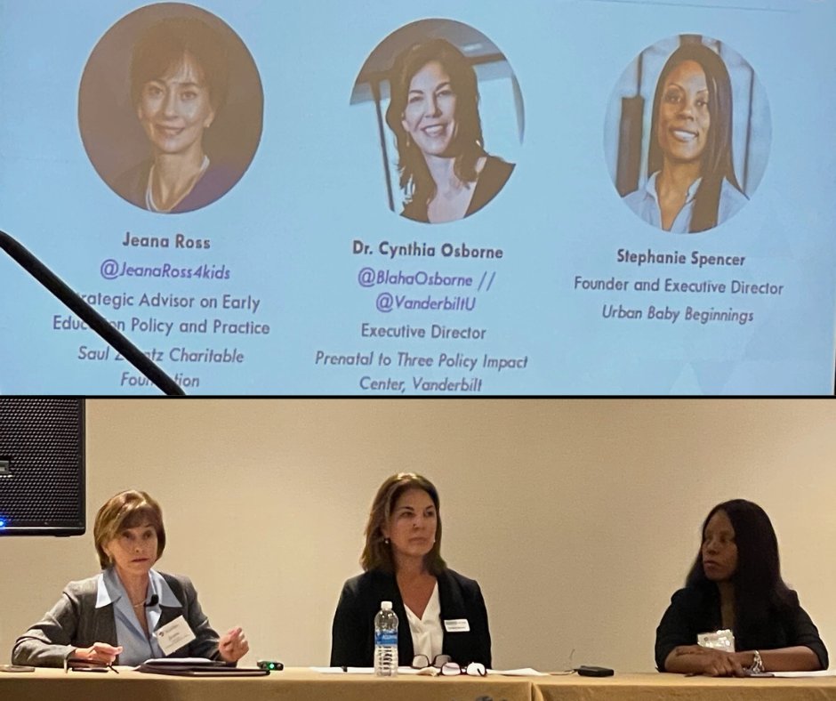 Today at @Hunt_Institute's #ECLS23 I moderated a discussion with @VanderbiltU's @BlahaOsborne and Stephanie Spencer about how opportunity really begins before birth.