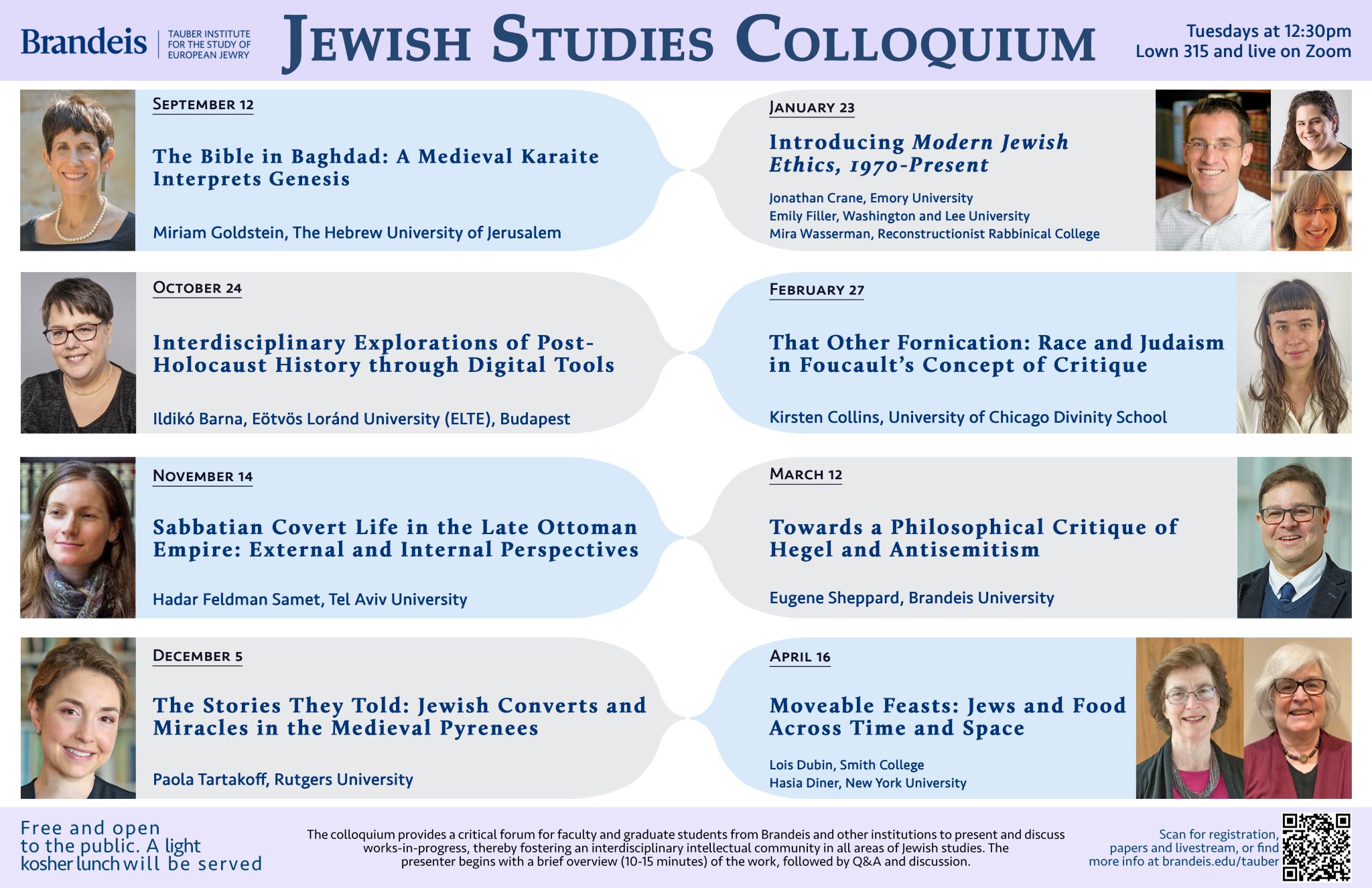 The Tauber Institute on X: "Mark your calendars -- it's the full Jewish  Studies Colloquium schedule for this academic year! Check our events page  for details: https://t.co/KS4ppeloVo https://t.co/gJgmBQGpLt" / X