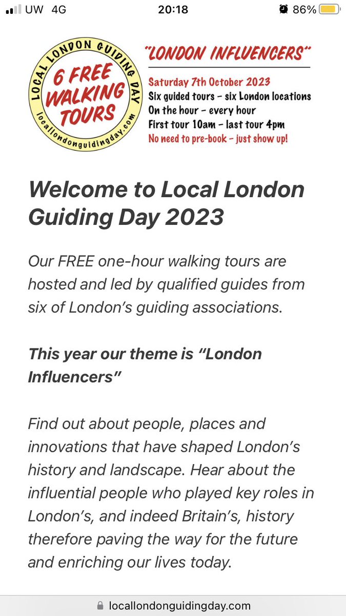 IslingtonWalks's tweet photo. #Savethedate Saturday 7th October is our annual Local #London Guiding Day #LLGD. #Free #guidedwalks in 6 areas. No need to book. Here’s details of our walk but info about all the 1 hour walks are on the link https://t.co/6IEGYMrphy https://t.co/2AmzpKRQgK
