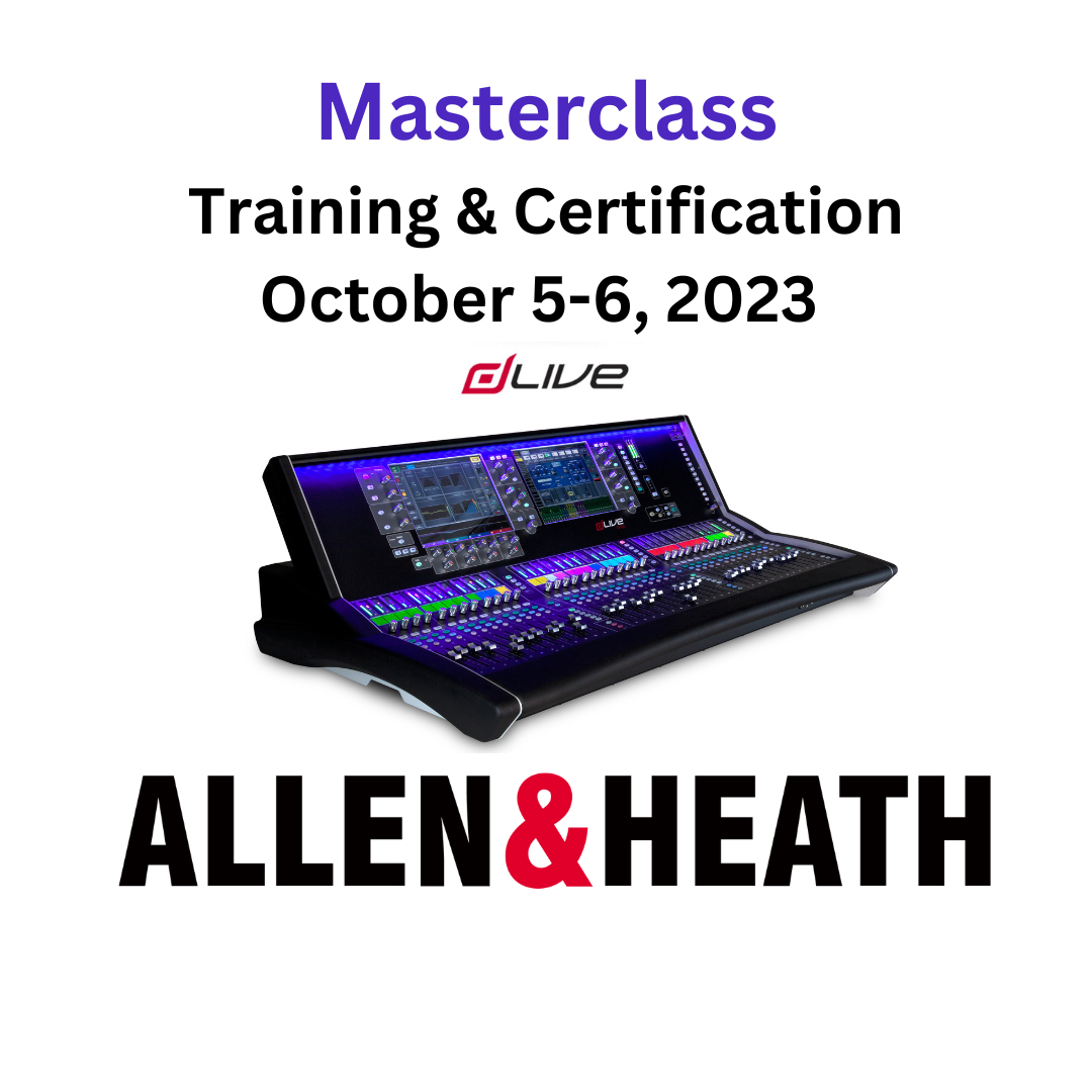 Seats are filling up for the October A&H Masterclass in MN. Sessions are 10/5 & 10/6 at our facility in Eden Prairie. Seating is limited, email Joe@excellencemarketing.com to request a seat. #dLive #allendandheathmasterclass #digitalmixing #audioengineers #wepowerperformance