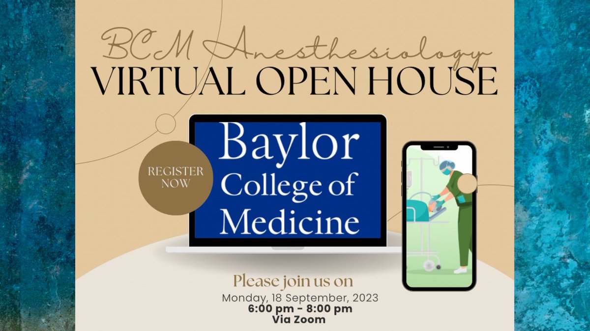BCM Anesthesiology Open House 2023!!! Please follow this link to ask any questions. forms.office.com/r/TwpyR2cpEC