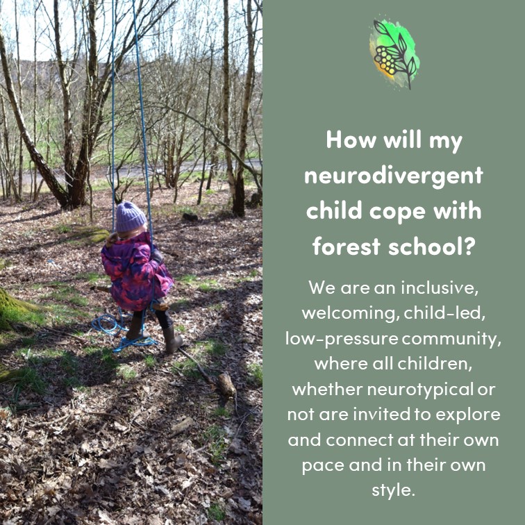 FindingWildFS's tweet photo. At all of our sessions we welcome neurodiversity, and the approaches we take are inclusive and welcoming.

To find out more about our sessions, go to https://t.co/UviUUVlY2W

#Neurodivergent 
#Neurodiversity 
#forestschool
#natureplay
#baildon
#shipley
#preschoolactivities https://t.co/VE4wpYb0ct