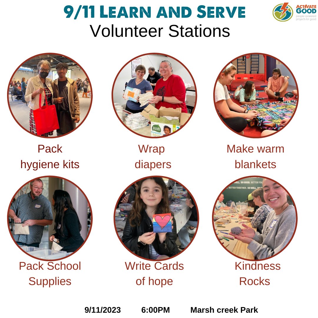 Listen, learn, serve and reflect alongside others from across the Triangle to benefit a variety of causes! 

This kid-friendly, indoor event is free with registration. 
🔗x.gldn.io/e/IYOMfxgCwCb

#911dayofservice23 #neverforget #learnandserve