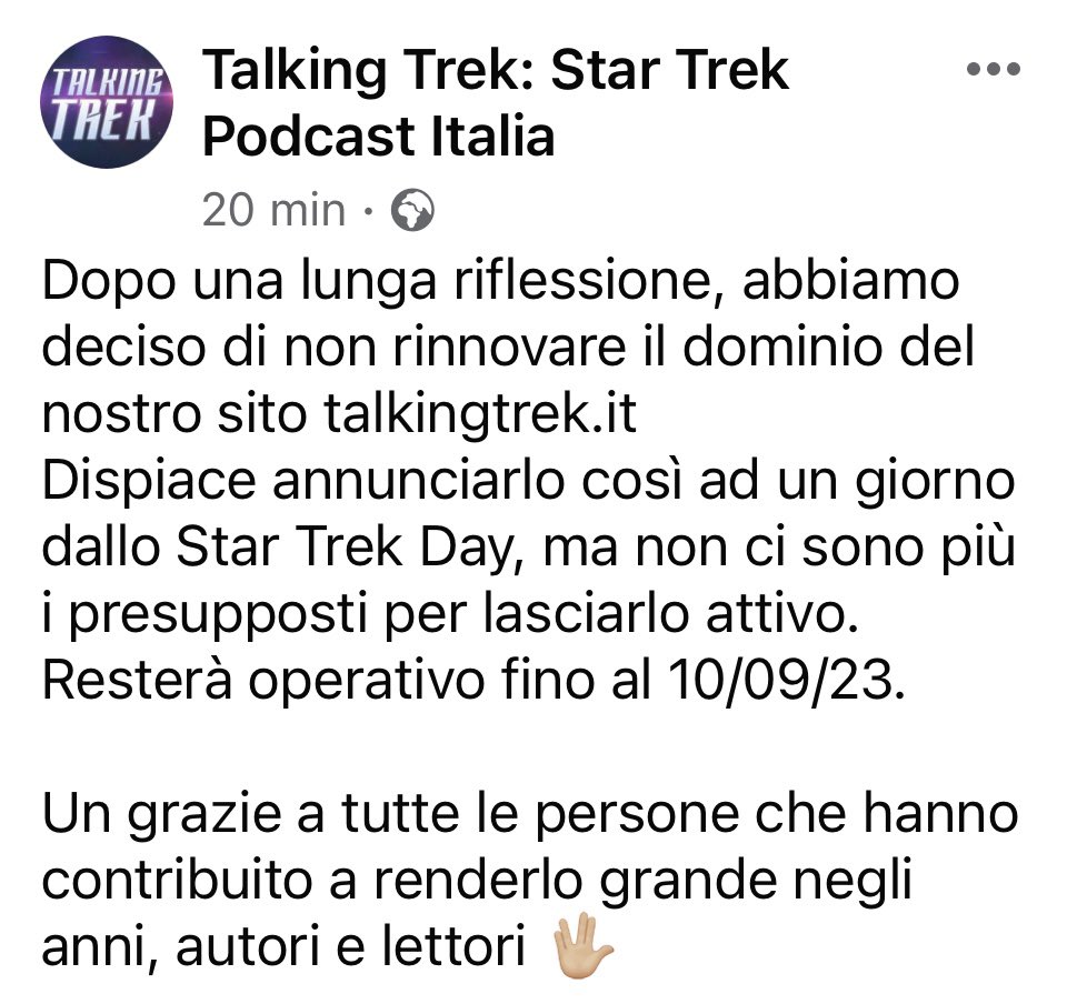 TalkingStarTrek's tweet photo. Grazie a tutti, autori e lettori 🖖🏼 https://t.co/WEK0jNWgWn