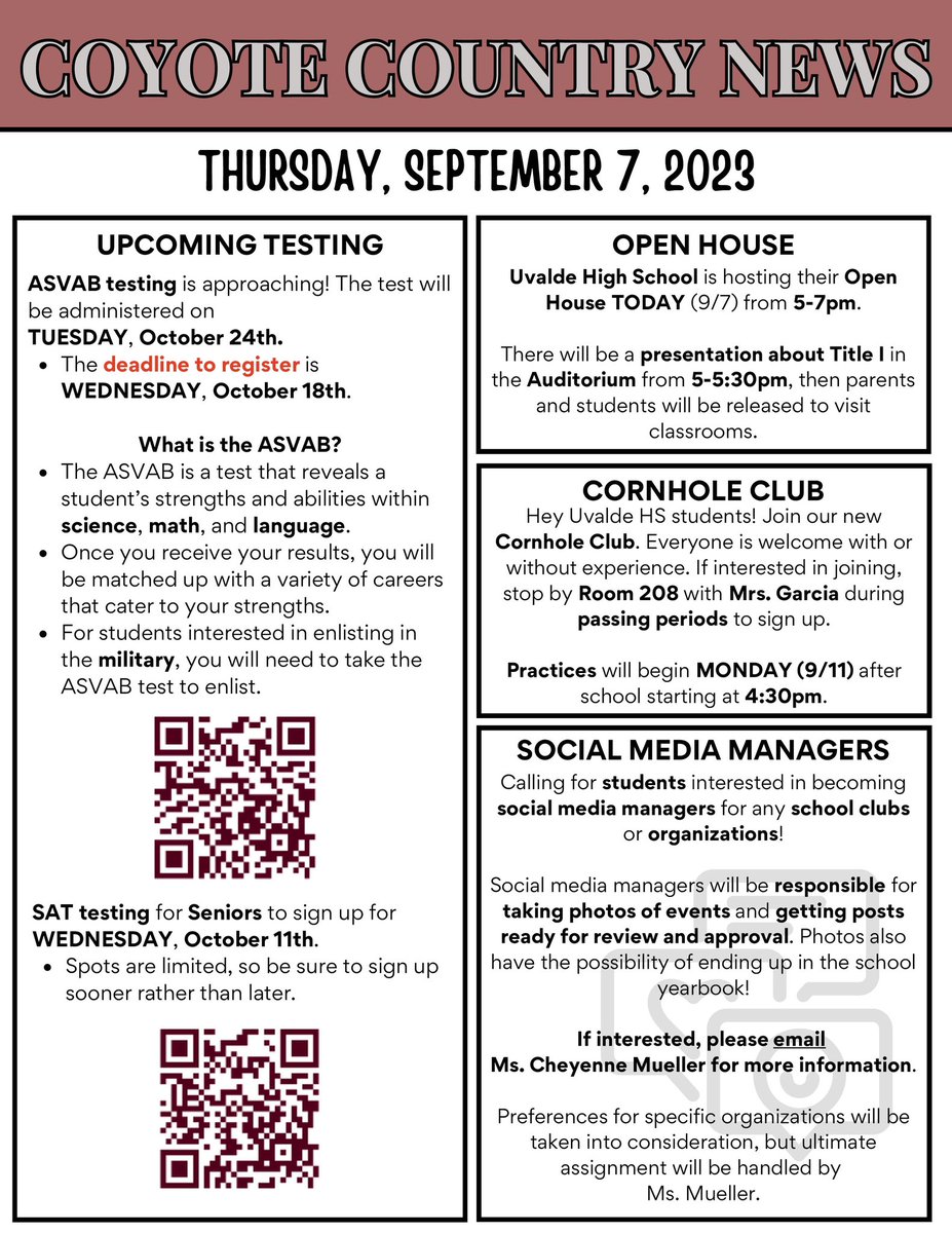 Uvalde High School tweet media