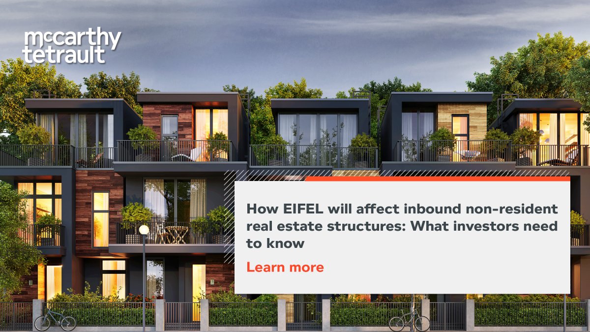 How will Canada’s proposed excess interest and financing expenses limitation (EIFEL) proposals affect how non-Canadian investors structure their investments in Canadian real estate assets? Read this blog post to find out more: ow.ly/TxpB50PIXsA #taxlaw #tax