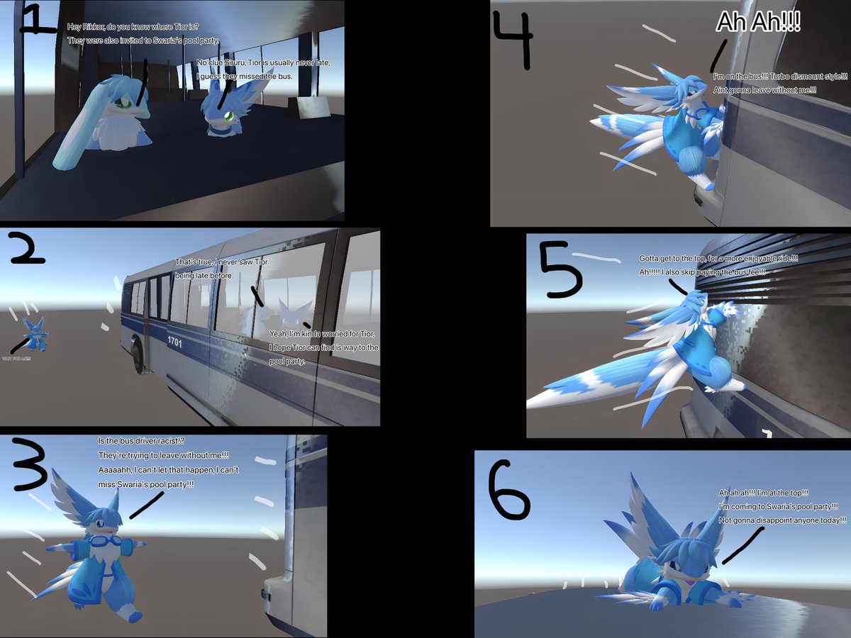 BillsonSpitzon's tweet photo. Small comic I made in unity!!!
#Rikkor #Tior #Siruru #Swaria #Furry https://t.co/WIS2YUGr6M