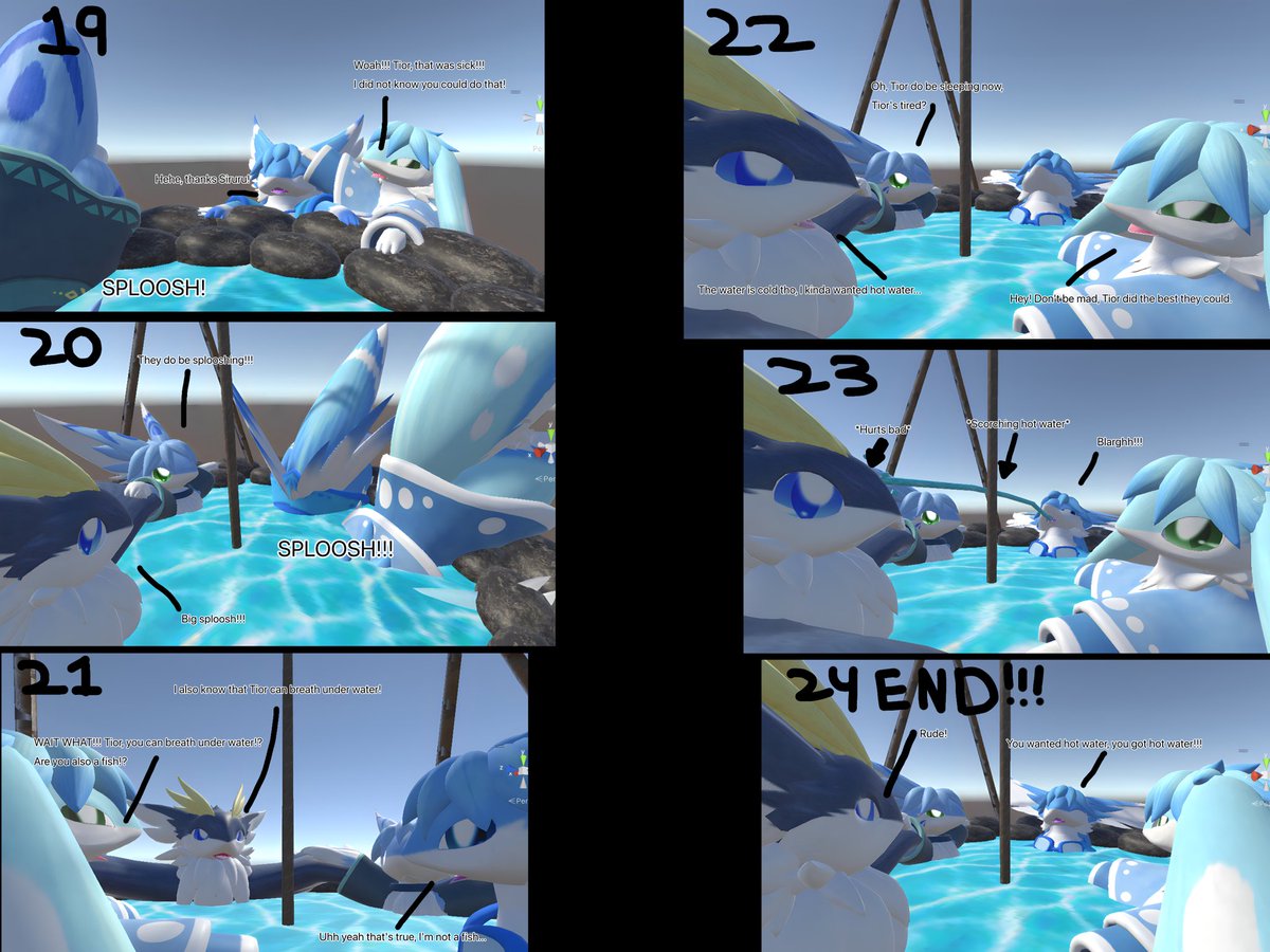 BillsonSpitzon's tweet photo. Small comic I made in unity!!!
#Rikkor #Tior #Siruru #Swaria #Furry https://t.co/WIS2YUGr6M