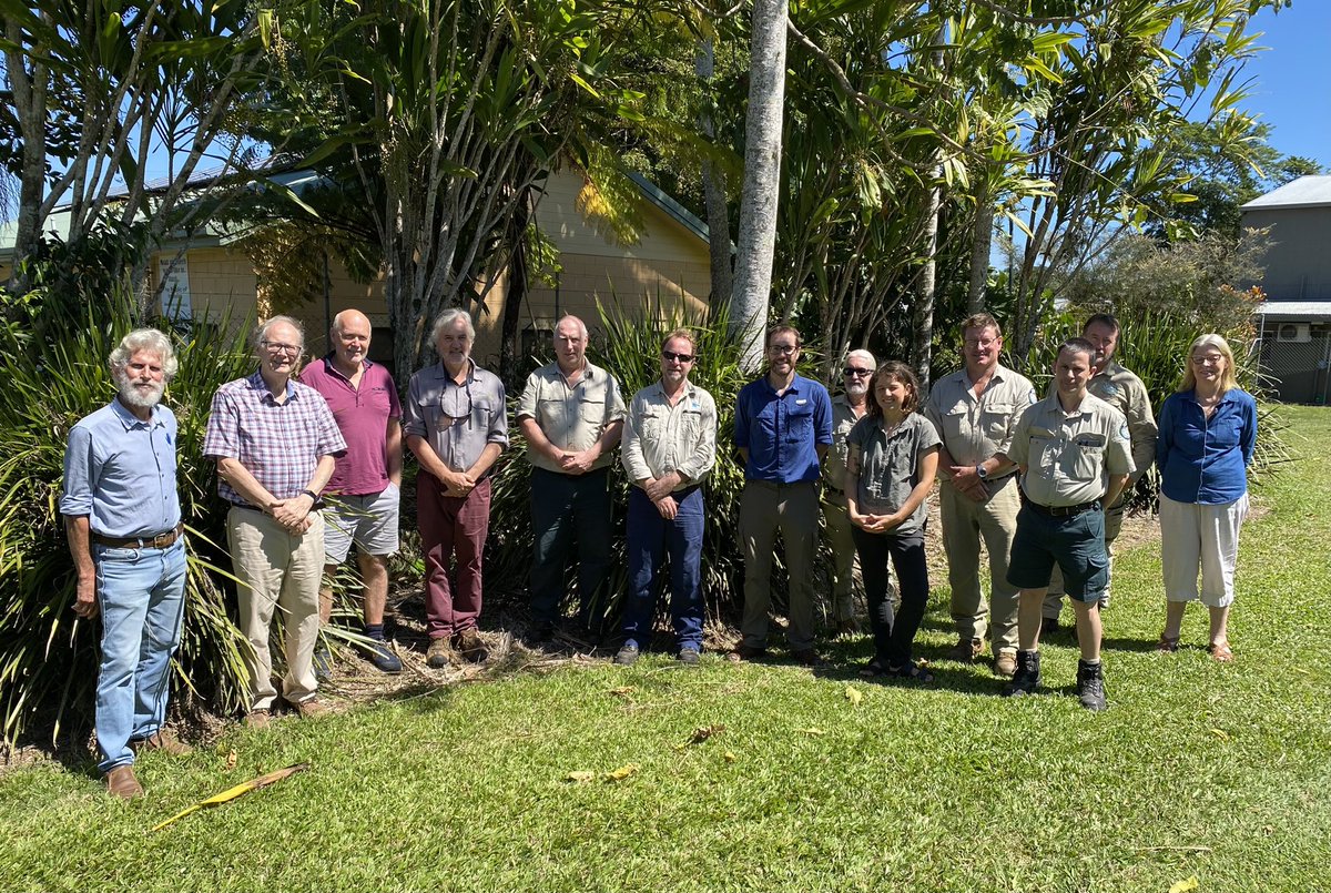 Andy_R_Marshall's tweet photo. Workshop with forest managers discussing implications of our @FoRCEexperiment research for managing the Australian Wet Tropics last month. Many people “hate” the native &amp; exotic vines now smothering the forests after all the cyclones and logging! But should we be cutting them? https://t.co/i3JgGNXM4o