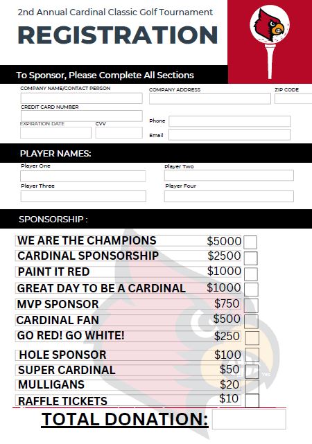 ES_Athletics's tweet photo. It's time to start registering for our 2nd Annual Cardinal Athletic Booster Golf Tournament Fundraiser.  Come out for a great day of golf on November 3rd to help support your East Surry Athletic programs.  You can also support through various sponsorship levels. Go Cards! https://t.co/ddzCfUWEet