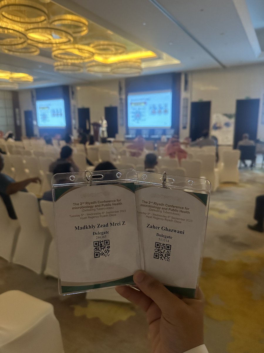 zeezoox_77's tweet photo. The 2nd Riyadh Conference for microbiology and Public Health (Defeating Tuberculosis)

كان مؤتمر جميل ومتميز برفقة 
@Z1w_00 

#مؤتمر_الرياض_الثاني_للأحياء_الدقيقة_والصحة_العامة_التغلب_على_الدرن https://t.co/5NJ8mkPSgm