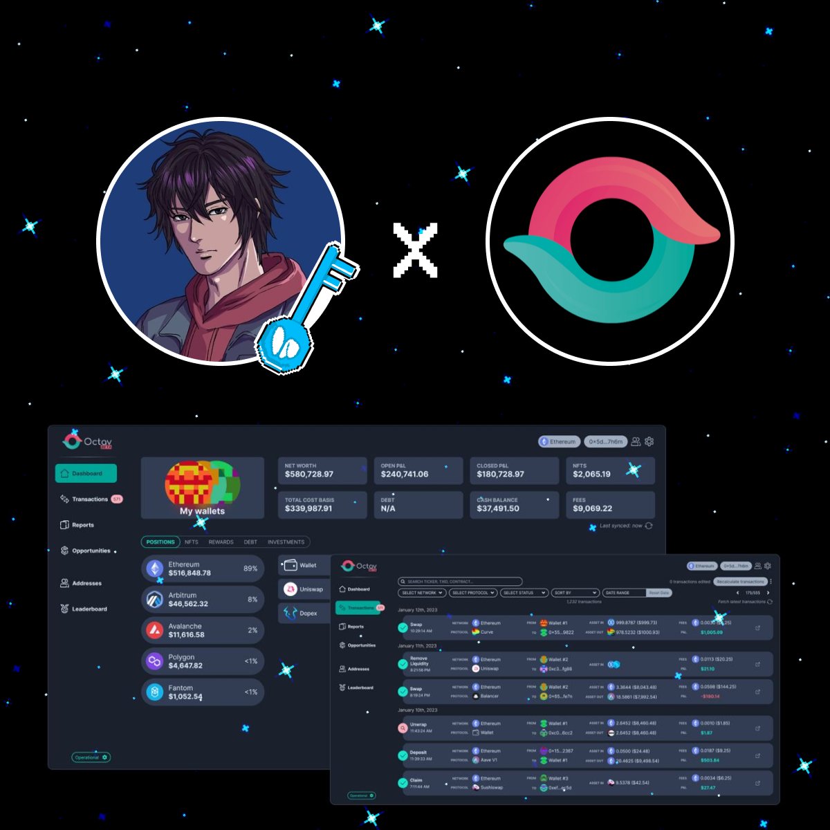 Another day &amp; another announcement for my friend tech key holders.

All Aylo key holders will now get a year's free subscription to <a href="/OctavFi/">Octav</a> (worth $250) &amp; access to frentech.octav.fi

I had a demo of Octav earlier &amp; I was blown away. Every single defi/crypto power user