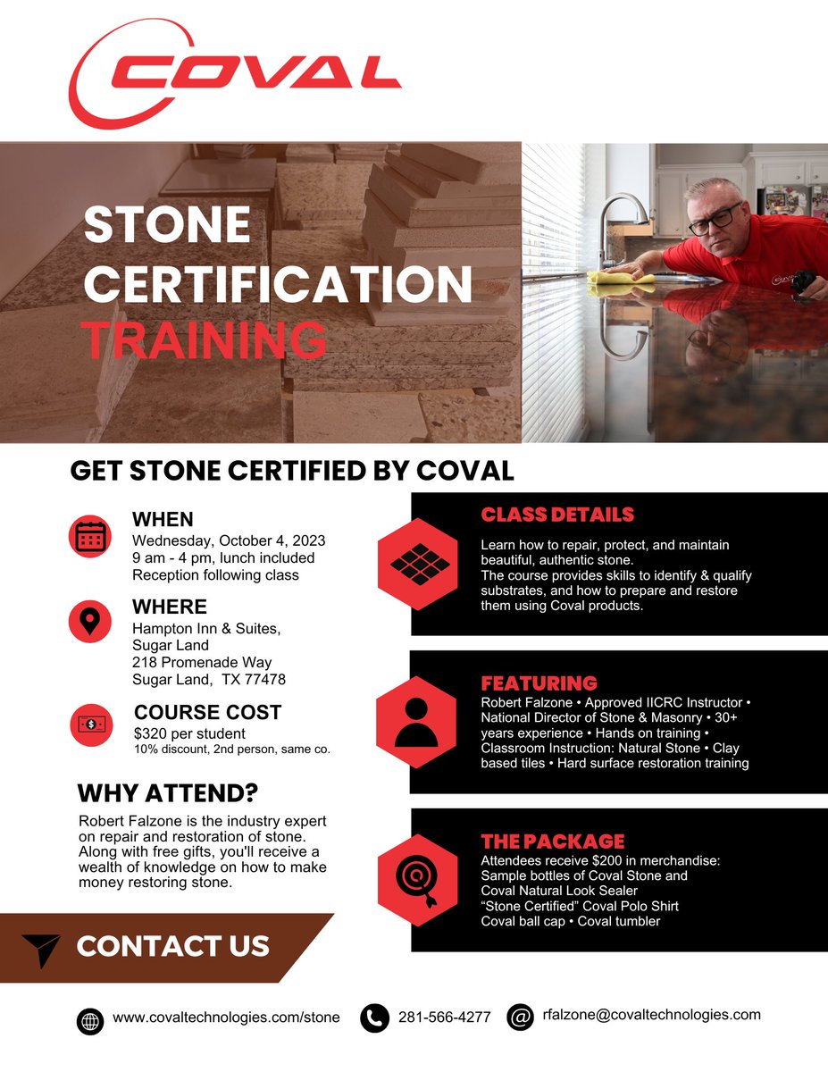 Covaltechnology's tweet photo. Exciting News! Introducing the Coval Stone Certification Training with the brilliant Robert Falzone. Unlock the power of Coval and join us for a day of excellence.
#Coval #Stone #Covalstone #Covaltraining https://t.co/f6e4fp2SEc