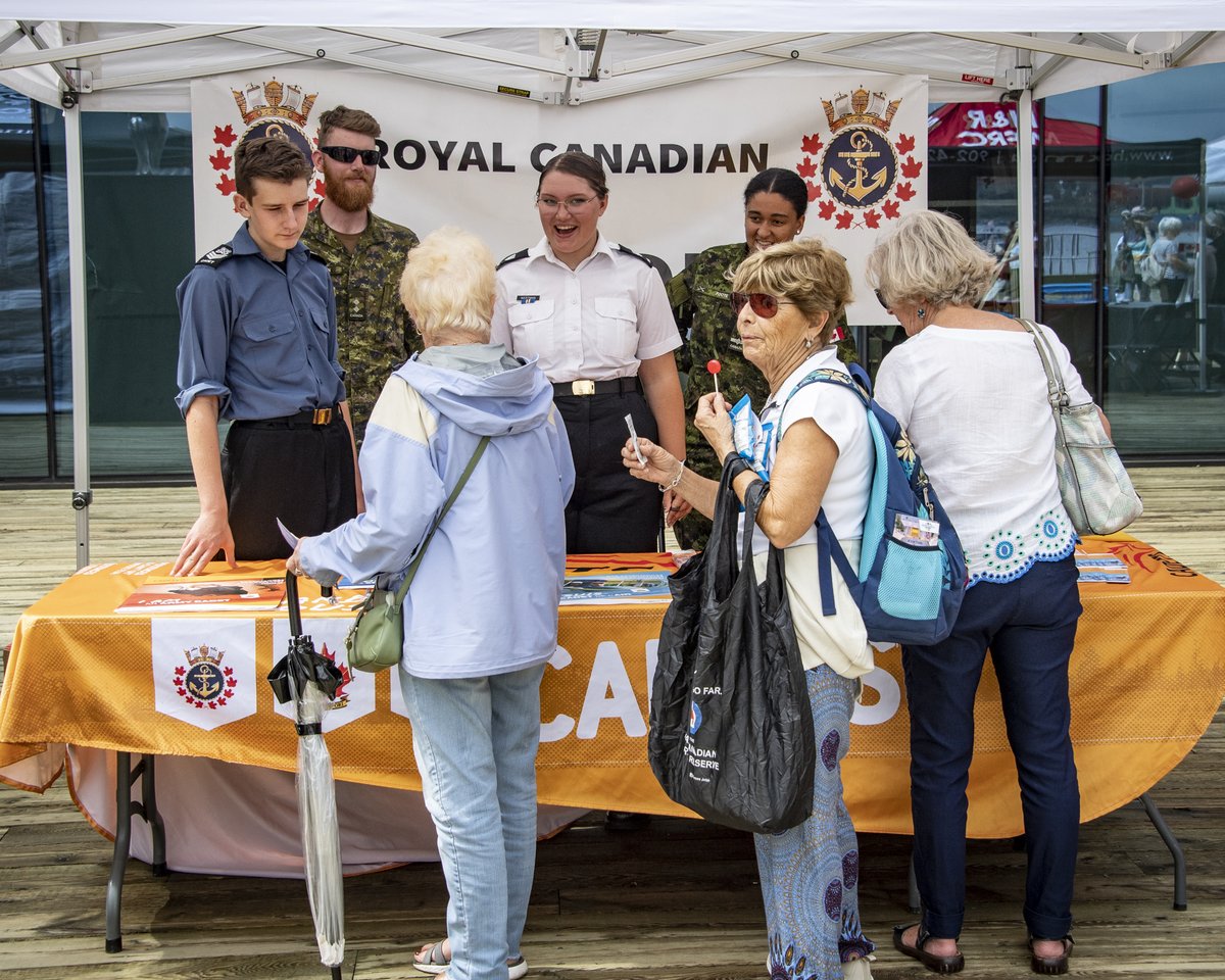CFB_BFCHalifax's tweet photo. Today kicks-off @HFXFleetWeek. Join us Friday and Saturday to hear the Stadacona Band and check out CAF Booths on the waterfront. You can tour a ship on the waterfront and HMC Dockyard Halifax. Full schedule: https://t.co/ebMTvcZxgN https://t.co/x6FrZRW7Ao