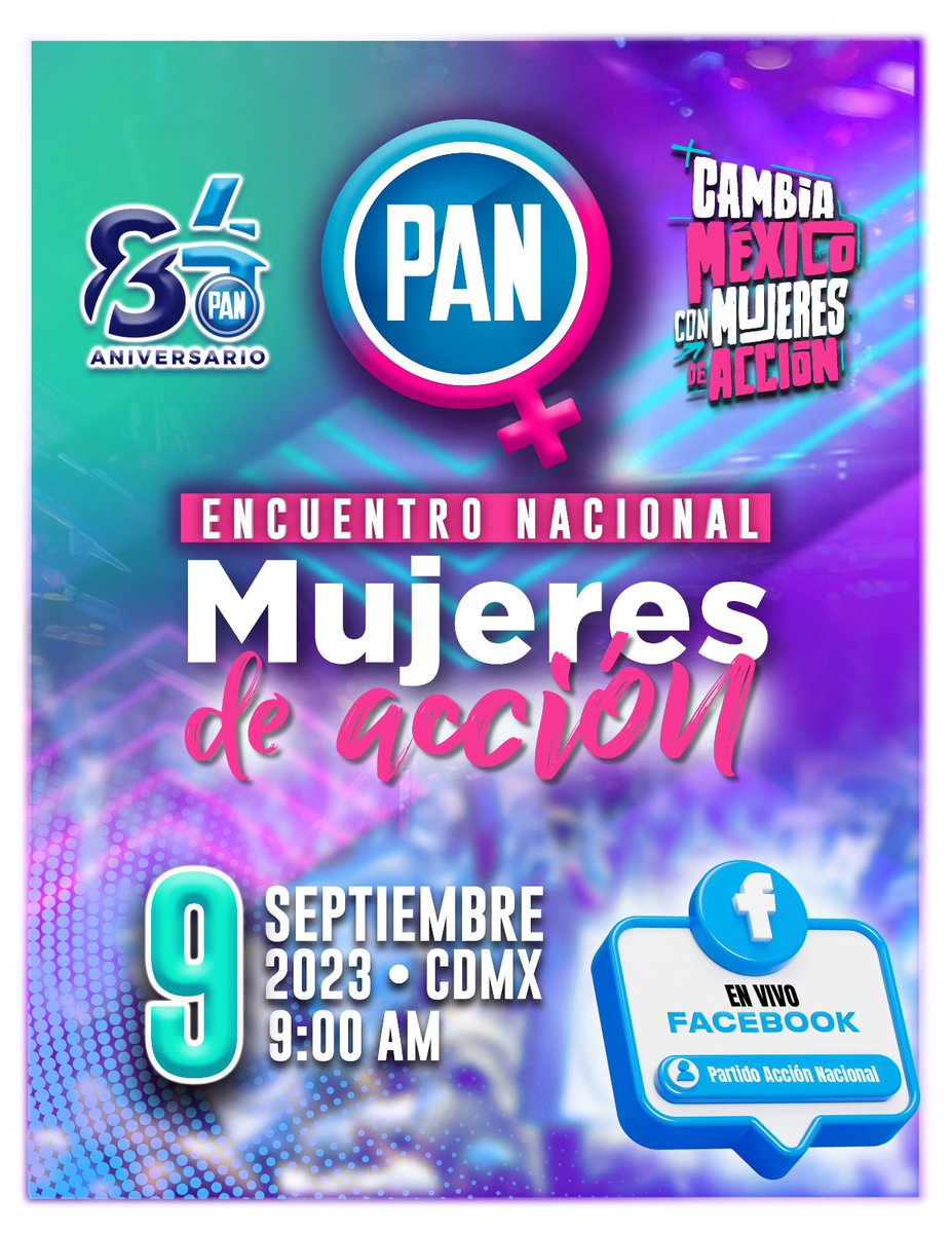 Este sábado, miles de mujeres panistas de todo el país arroparán a <a href="/XochitlGalvez/">Xóchitl Gálvez Ruiz</a> como responsable de la construcción del Frente Amplio por México.

🟣Faltan 3 días para el Encuentro Nacional de Mujeres de Acción. ¡No te lo pierdas!