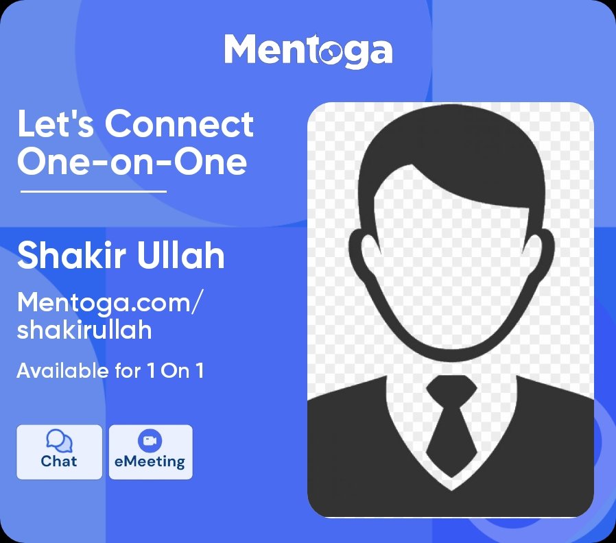 SHAKIR839's tweet image. Excited to join Mentoga! Now we can connect one-on-one. Book an eMeeting or chat with me through my profile link! mentoga.com/shakirullah Let's make meaningful connections! #Mentoga #OneOnOne #ExcitedToConnect