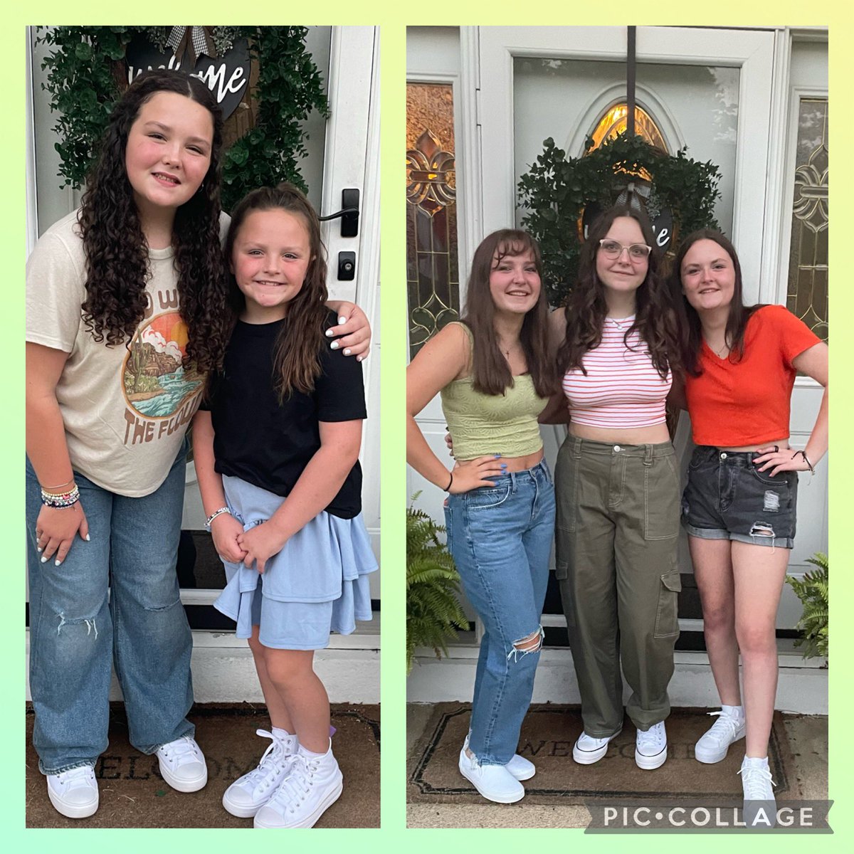 First days of school…off to 3rd, 6th, 9th, 10th and 11th grades! #DontBlink #BeTheKindKid