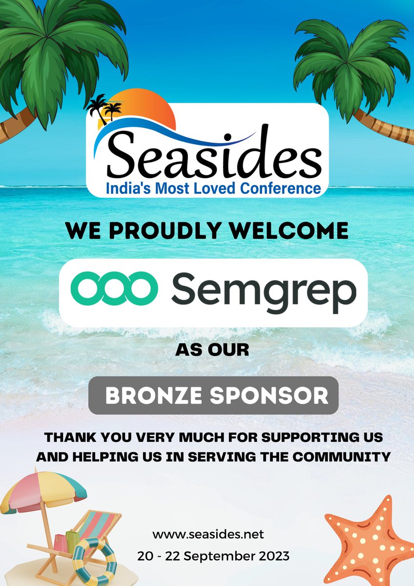 seasides_conf's tweet image. We are extremely happy to announce @semgrep as our bronze sponsors. It's an honor for us when security professionals and enterprises' favorite SAST tool chooses to support us.Thank you very much Ella Morales @clintgibler @0xine