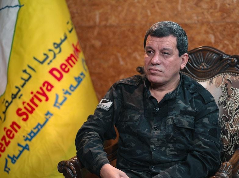 Ivan_Hassib's tweet photo. ⭕️ Breaking news |  Commander, #SDF, #Mazloum_Abdi: After we discussed the recent situation in #DeirEzzor with tribal sheikhs and notables from #Raqqa, and at their request;  They have been assigned to communicate with Sheikh #Ibrahim_Al-Hafel, and we will also work to announce an amnesty for the detainees.
