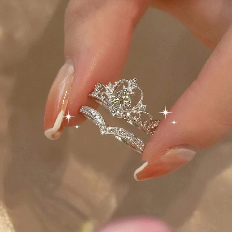 Crown ring set