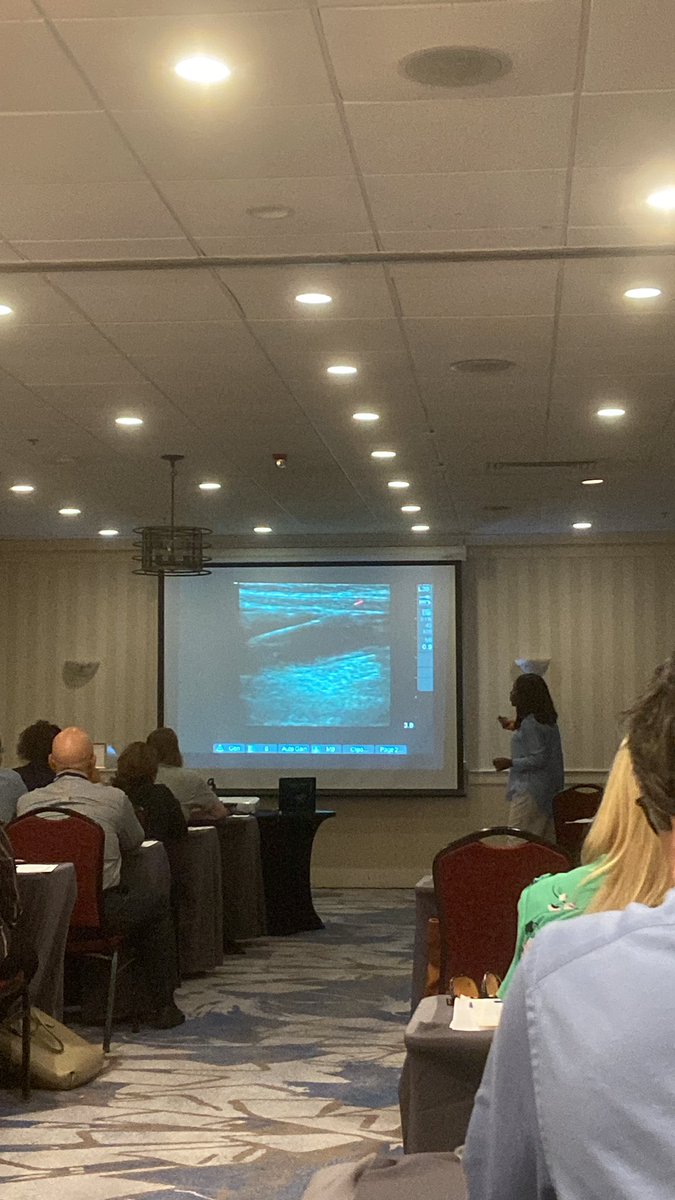 @harvardsono US faculty @onyi_eke teaching USIVs at the Yale POCUS course in Newport!