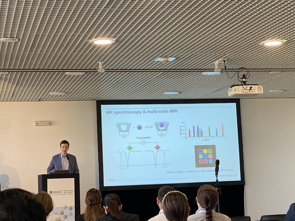 BarShir_Lab's tweet photo. Great talk today by Miloslav Polášek at #WMIC2023 on paramagnetic encoding of molecules. Happy to see Miloslav presenting our #paramagnetic #GEST approach at his introduction. https://t.co/b6Vh8lHWoQ