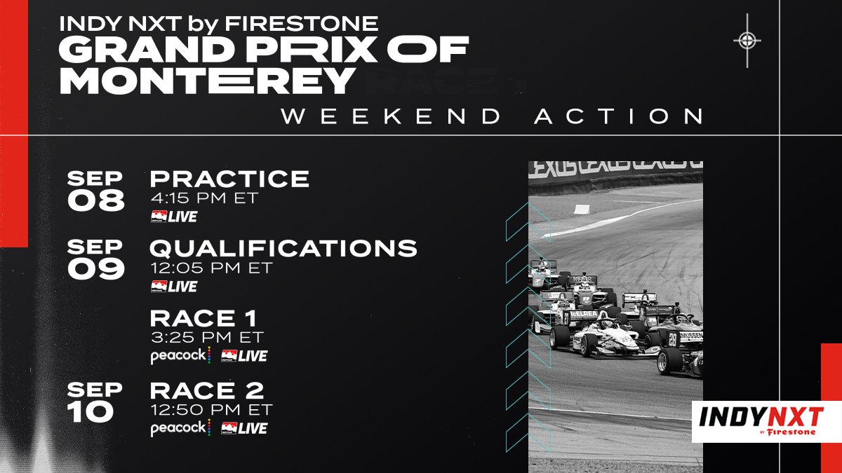 The season finale is here. Tune in all weekend to see who reigns supreme. SPOTTER GUIDE: tinyurl.com/5xda95bk #INDYNXT // @WeatherTechRcwy