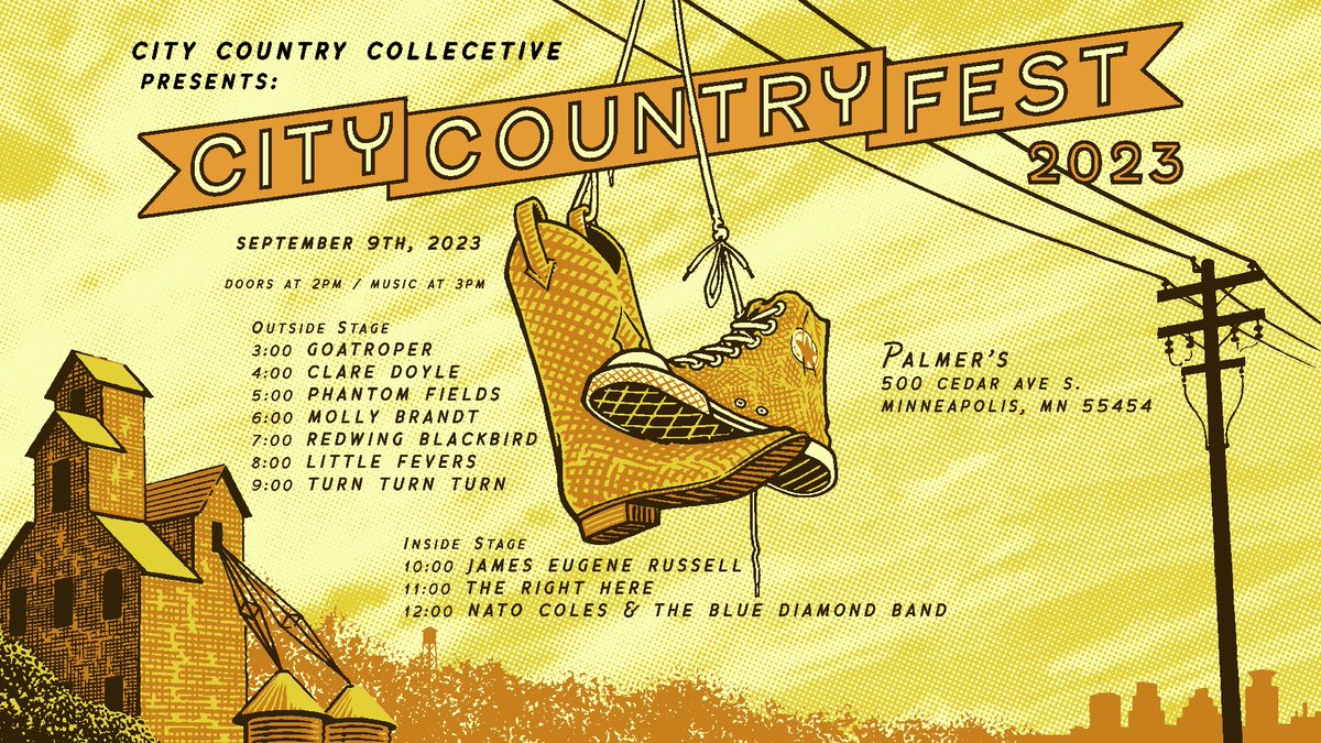 TheRightHere's tweet photo. City Country Fest this Saturday at @palmersbar!!! Git yer tix!!

https://t.co/7Qelb8Qe1v https://t.co/nypL2hbL0Y