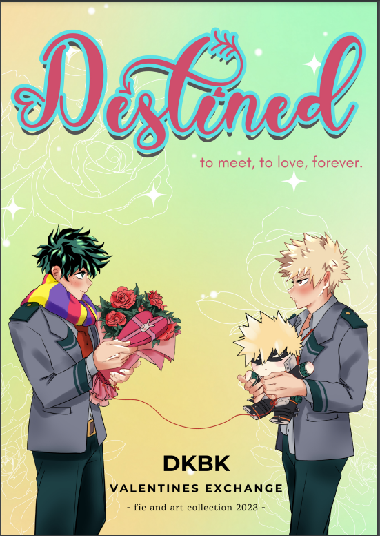 Look at how cute! 💚🧡 

We have fit 600+ pages of free #DKBK art and fics in this bad boy 😏 

You can download the DKBK Valentines Exchange collection for ✨FREE✨here: bit.ly/3LghaXI 

Note: the collection contains #nsfw fics and art (and I mean this positively haha)