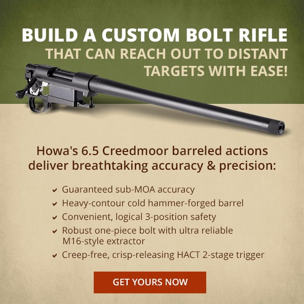 BrownellsInc's tweet image. Go the distance with guaranteed sub-MOA accuracy with the #HOWA 6.5 Creedmoor barreled actions at #Brownells! 

Get yours now: shorturl.at/dlnES

#guns #rifle #boltaction