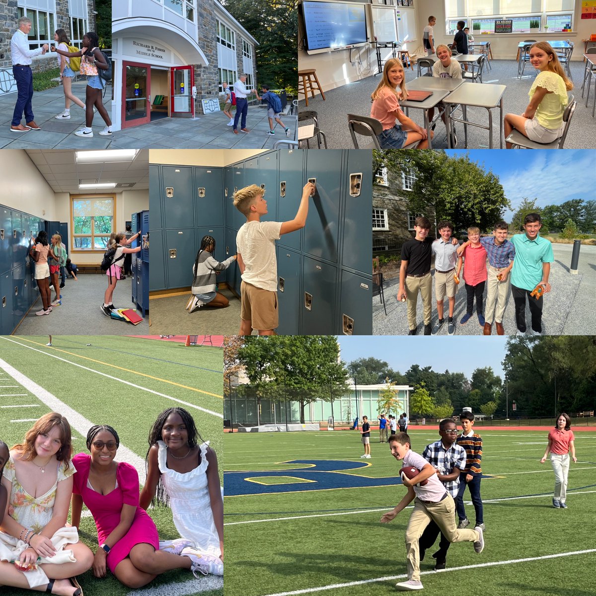 PennCharter's tweet photo. Happy first day of the school year to our 1,016 students β the most ever! Wishing all of them, and our faculty, staff & families, a wonderful (and historic) school year. πππ #PCFirstDay https://t.co/whWqs7RDWr