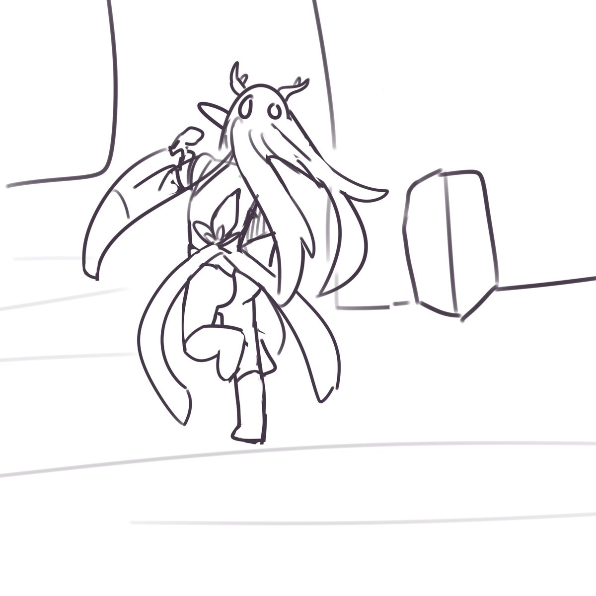 Day six of draing Dan He g IL everyday until he gets home.
(Today is a really low effort, because I simply don’t have the time and energy ówò)
Dan Heng, run fast before March finds out about the tails!
#HonkaiStaiRail #DanHengImbibitorLunae