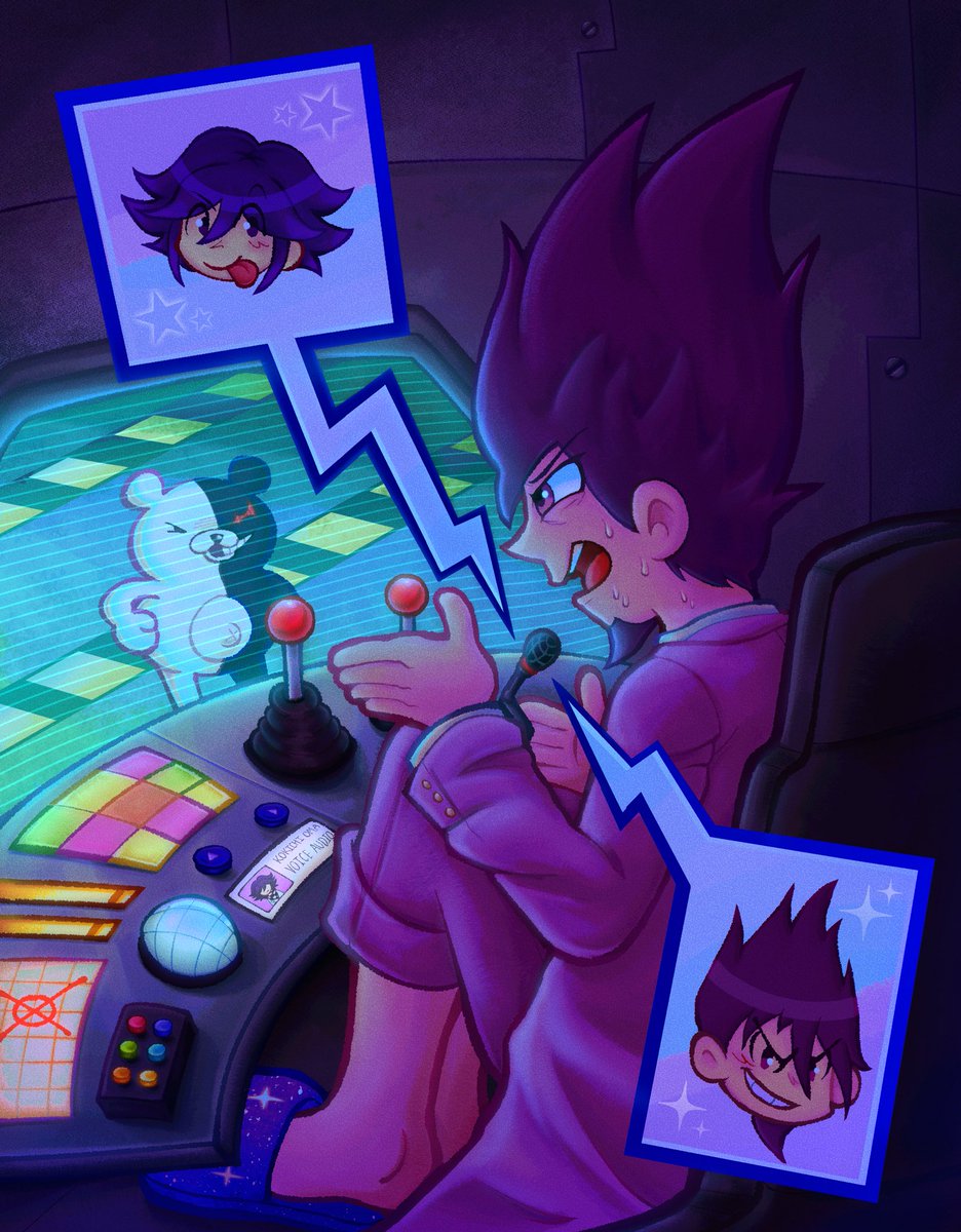 Kelpermoosee's tweet photo. Here’s my piece for @v3chapter5zine! So glad I got to draw Kaito :DD 🚀✨

#danganronpav3 #kaitomomota https://t.co/aaVZfU246z