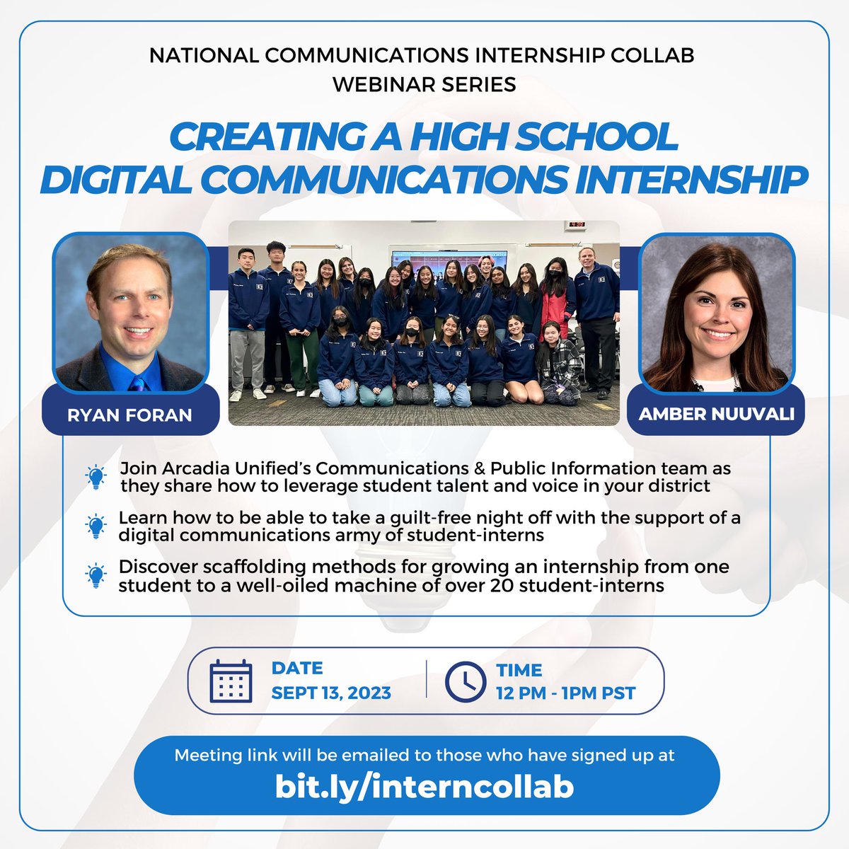 Ryan Foran (@ryanpforan) on Twitter photo Looking forward to this webinar with <a href="/Amber_PR_Info/">Amber Muños (Nuuvali)</a> next week!
#schoolpr #k12prchat #studentvoice Looking forward to this webinar with <a href="/Amber_PR_Info/">Amber Muños (Nuuvali)</a> next week!
#schoolpr #k12prchat #studentvoice
