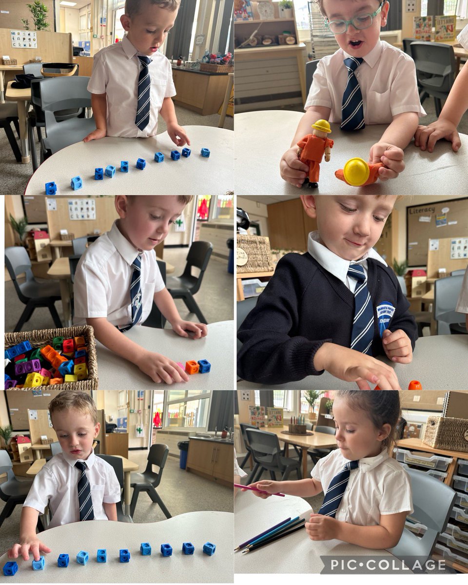 KingswayPARec's tweet image. This week, in maths, we have been focusing on using 1:1 correspondence to count sets of objects accurately. Well done Reception! Great maths learning! 🙌 😊 @first4maths #EYFS #ReceptionMathematics #CountingandCardinality