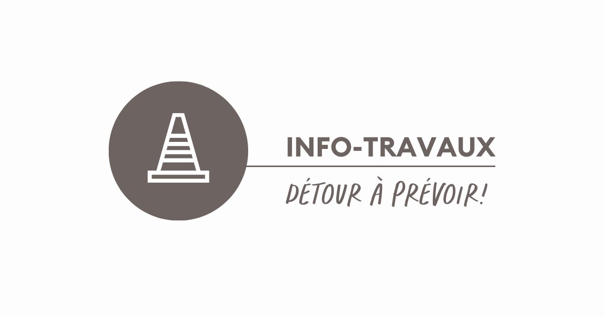 DÉTOUR À PRÉVOIR
La fermeture complète du tronçon entre la Montée Morel et la Montée Laramée aura lieu à compter de 6 h 30 h le 11 septembre prochain jusqu'au vendredi 15 septembre!  

Aucun véhicule ne pourra circuler.