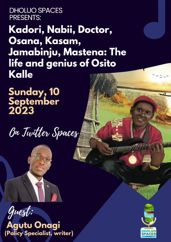 Some call him Dr, others Kasam, Osana, Jamabinju, Mastena or Nabii. With over 80 songs to his name, this Sunday we honor the Benga Maestro, string doctor, the lyrical cricket, a viable offspring of Victoria Jazz band and an immortal leader of Nabii Kings, Elija Mirasi Akumu A.K.A