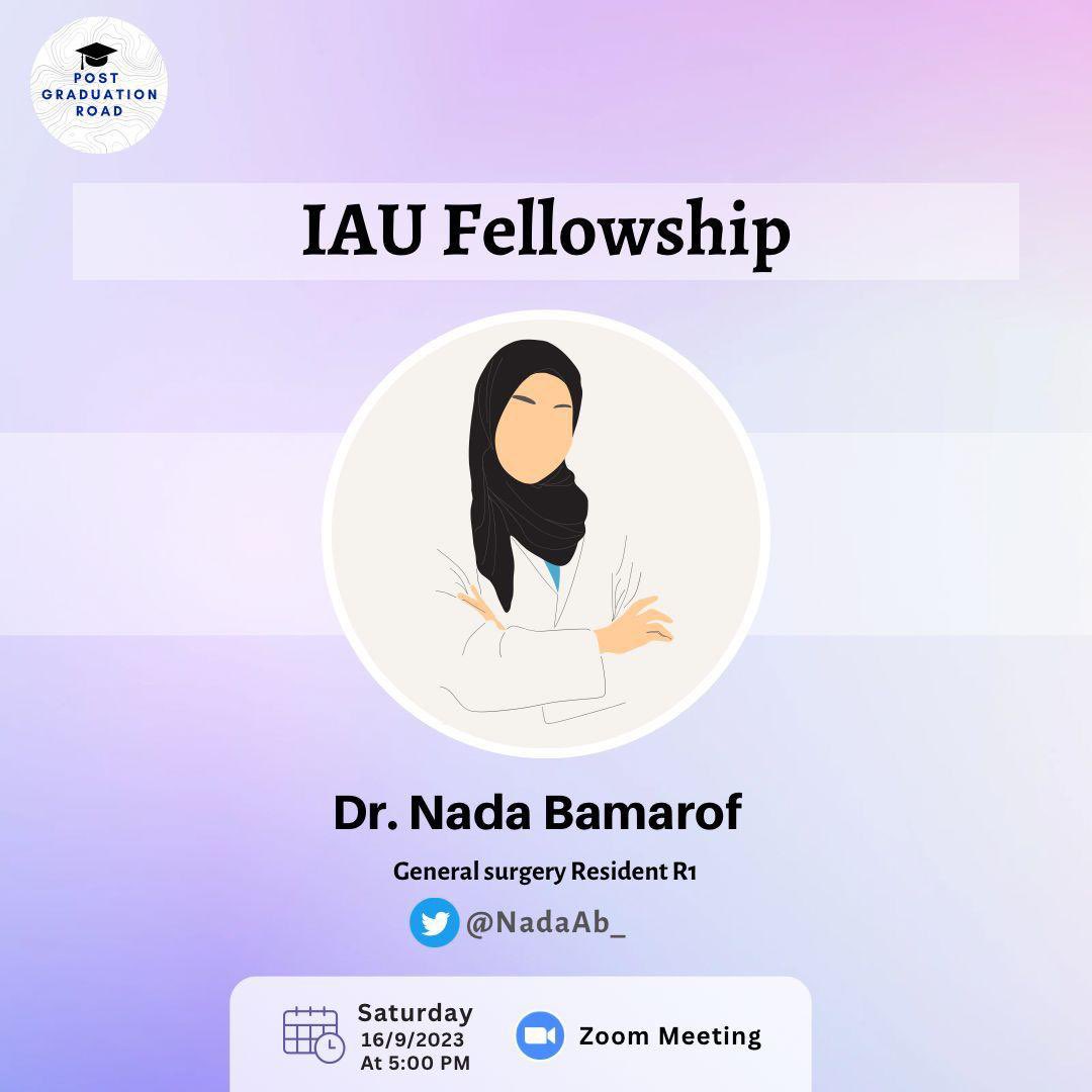 RoadGraduation's tweet image. لقاؤنا يوم السبت إن شاء الله في تمام الساعة 5 مساء للتحدث عن نظام الاقامة الطبية في جامعة الامام  مع دكتورة ندى بامعروف