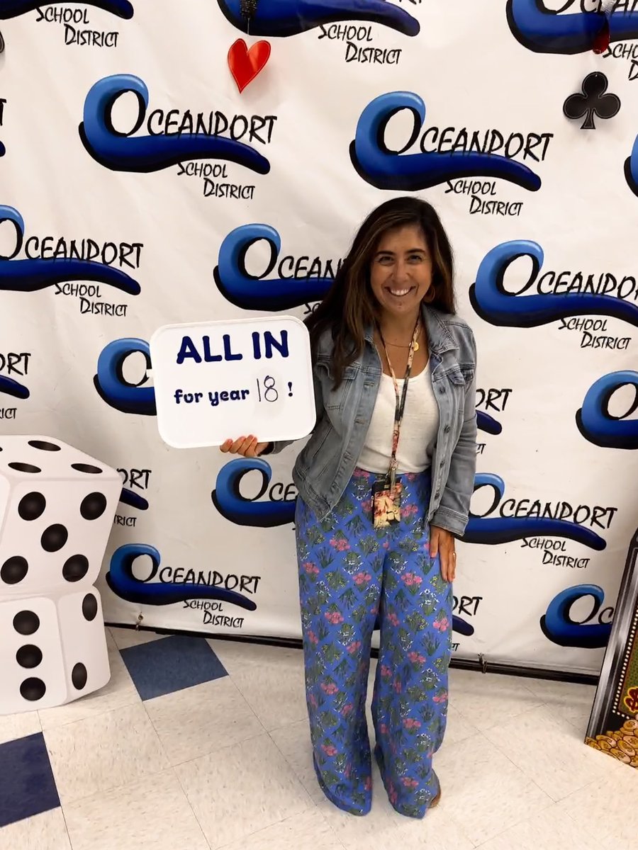 Day one with students today at <a href="/OPSchoolsNJ/">Oceanport Schools</a>… I’m all in!! #chargingahead