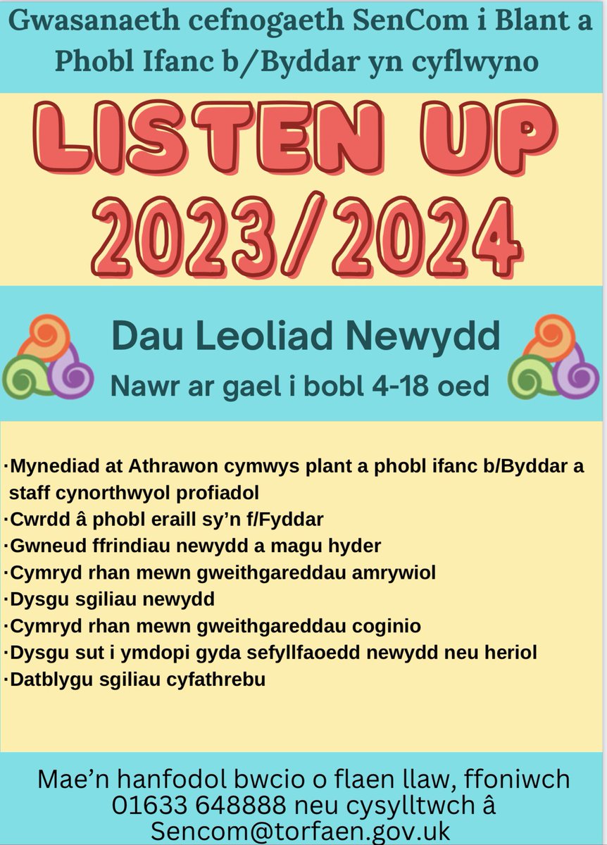 YsgolGwynllyw's tweet image. Gweler poster isod yn hysbysebu digwyddiadau rheolaidd ar gyfer dysgwyr byddar.
#sencom @torfaencouncil