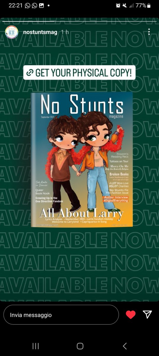 SugarWatercolor's tweet photo. grab ur copy and support @nostuntsmag !!  it's so pretty!!! 😭❤️‍🩹Can't wait to have it🏃‍♀️ https://t.co/IM7W3ZBYHB