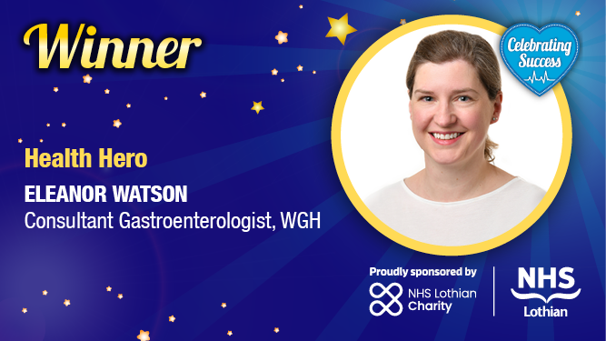 NHS Lothian (@nhs_lothian) on Twitter photo Last, but definitely not least, the Health Hero Award! 🦸🏼
Chosen by patients and sponsored by <a href="/edinburghpaper/">Edinburgh Evening News</a>
This year it goes to Eleanor Watson, Gastroenterologist Consultant, <a href="/WghLothian/">WGH Connect</a>!
Congratulations to everyone who was nominated, you are all health heroes to us! #CSA23 Last, but definitely not least, the Health Hero Award! 🦸🏼
Chosen by patients and sponsored by <a href="/edinburghpaper/">Edinburgh Evening News</a>
This year it goes to Eleanor Watson, Gastroenterologist Consultant, <a href="/WghLothian/">WGH Connect</a>!
Congratulations to everyone who was nominated, you are all health heroes to us! #CSA23