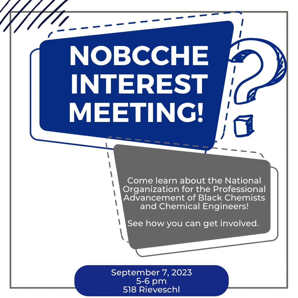 Hello Cincy family! We are having a NOBCChE Interest Meeting this afternoon. We hope you’ll join us.
