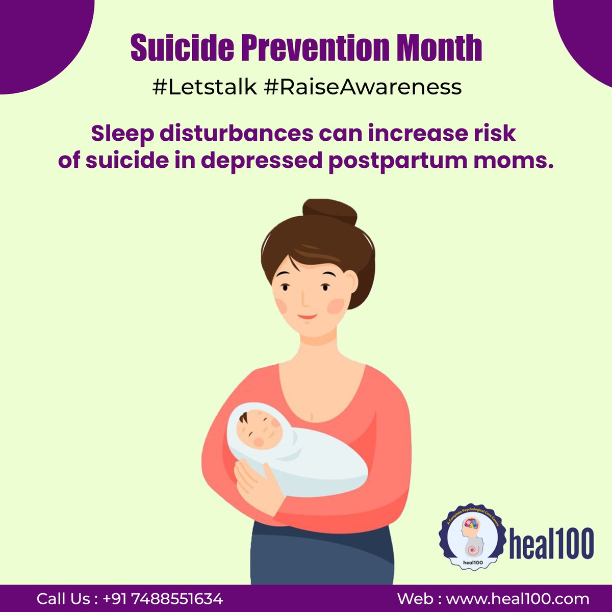 DSachacher's tweet photo. #SuicidePreventionMonth #mentalhealth #breakthestigma
#PostpartumDepression #Momtobe #NewMom #LetsTalk #depression #Heal100 #Ranchi #Jharkhand #psychological #therapy @Ranchi https://t.co/4F565Rb6uH