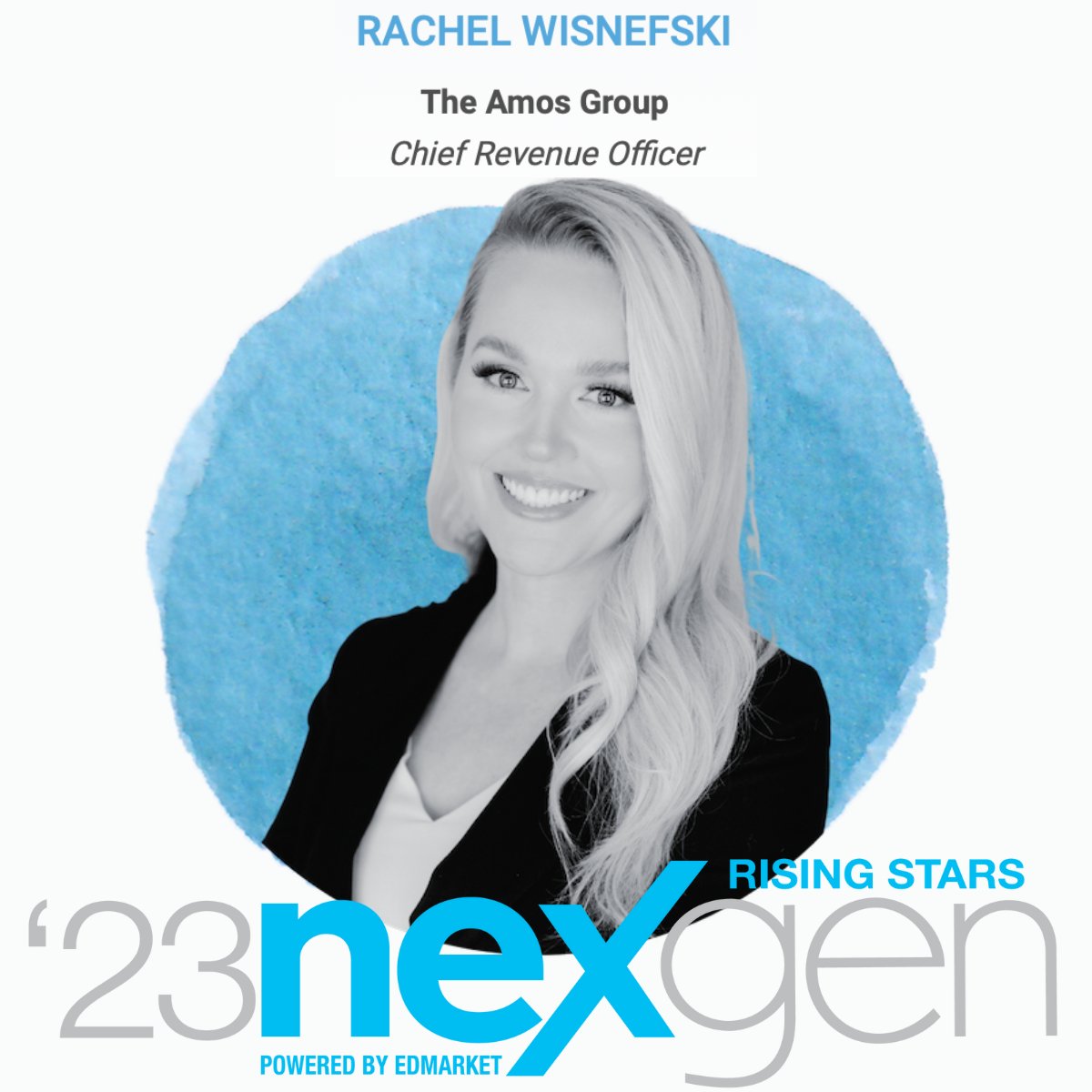 FindSchoolBonds's tweet photo. 👏Congrats to The Amos Group's, @DrRachelWiz for being chosen for the @EDmarketassn NexGen Rising Stars Award! 🏆recipients have been chosen for their exceptional dedication to the industry, their innovative thinking, and their positive impact on student achievement and success. https://t.co/2Q67WHnGbX